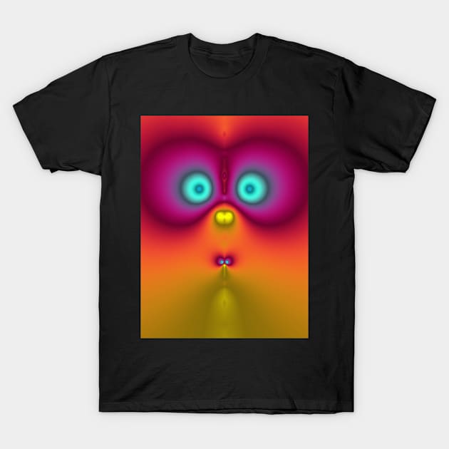 Cute fractal face nine T-Shirt by Coveante